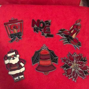 6 Vintage SunCatcher Ornaments!